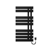 HEIZKÖRPER Elektrisch WLAN Thermostat Schwarz Rechtsanschluss 100/50 cm - Schwarz, Metall (50/100/11cm) - EMKE