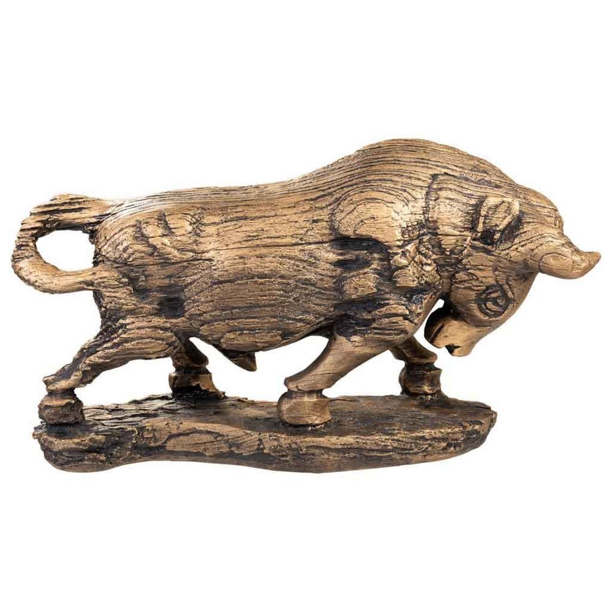 DEKORATIVE FIGUR, golden, 54x19x31cm - Goldfarben, Stein (53.5/30.5/18.5cm) - Wanderlust
