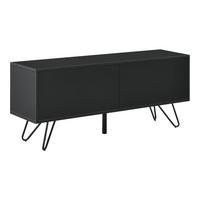 LOWBOARD Bollebygd - Schwarz, Holzwerkstoff/Metall (110/46.5/30cm) - [en.casa]