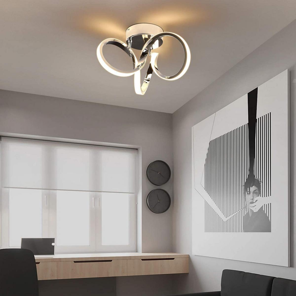 LED-DECKENLEUCHTE Norbert 31/26/20 cm - Grau, Metall (31/26/20cm) - ZMH