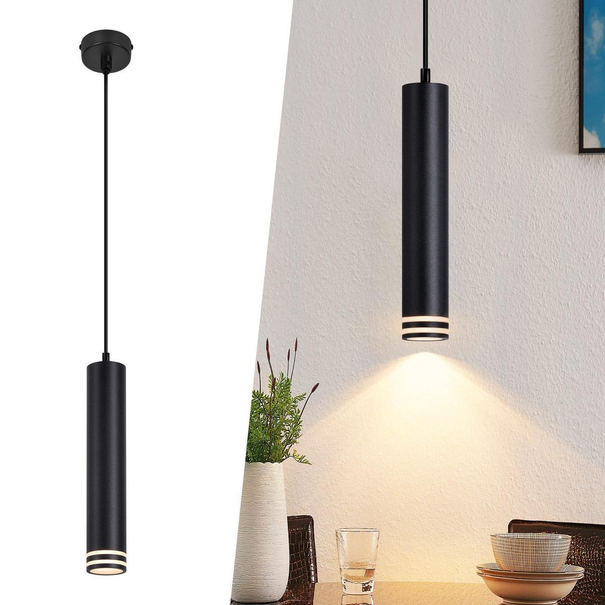 PENDELLEUCHTE BLAKE Ⅲ 155/30/6 cm - Schwarz, Metall (155/30/6cm) - Nettlife