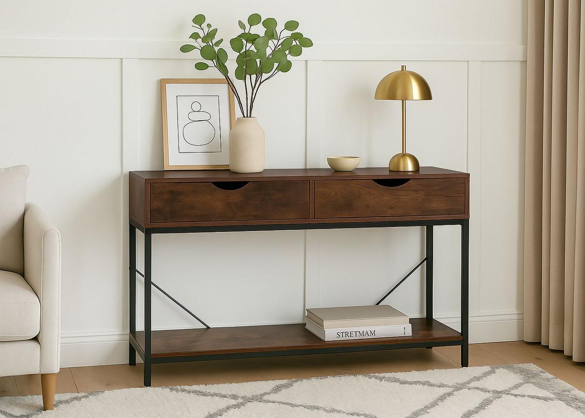 KONSOLENTISCH rechteck Rotbraun - Rotbraun, Holzwerkstoff (30/109/76cm) - MCW