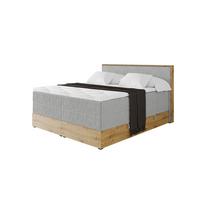 BOXSPRINGBETT LOLLI9 -KING 120x200 - H3/H4 Grau - Grau, Holzwerkstoff (120/200cm) - ALTDECOR