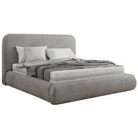 POLSTERBETT BENEA CLASSIC 200/200 - Hellgrau Velvet - ohne Matratze - Hellgrau, Textil (200/200cm) - MKS