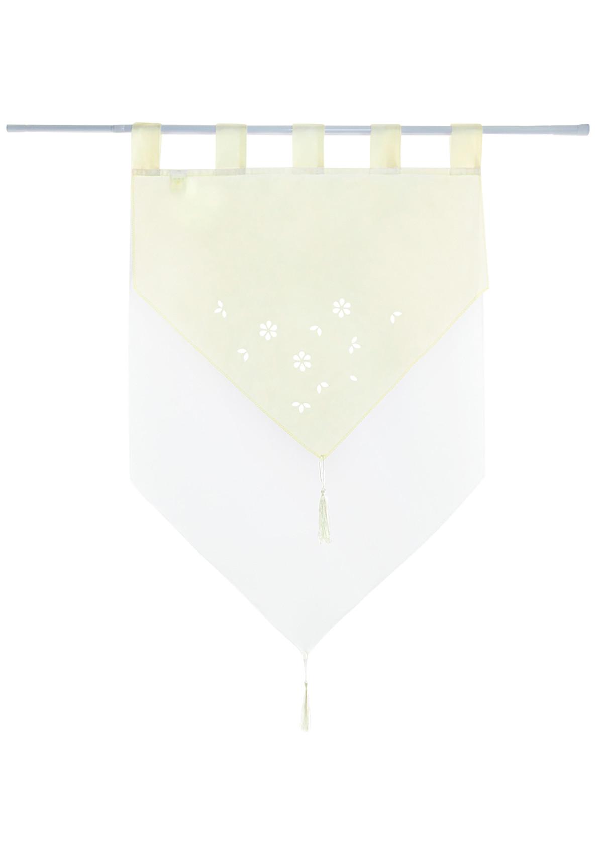SCHEIBENGARDINE GERA 90x60 cm Creme - Creme, Textil (60/90cm) - Gardinenbox