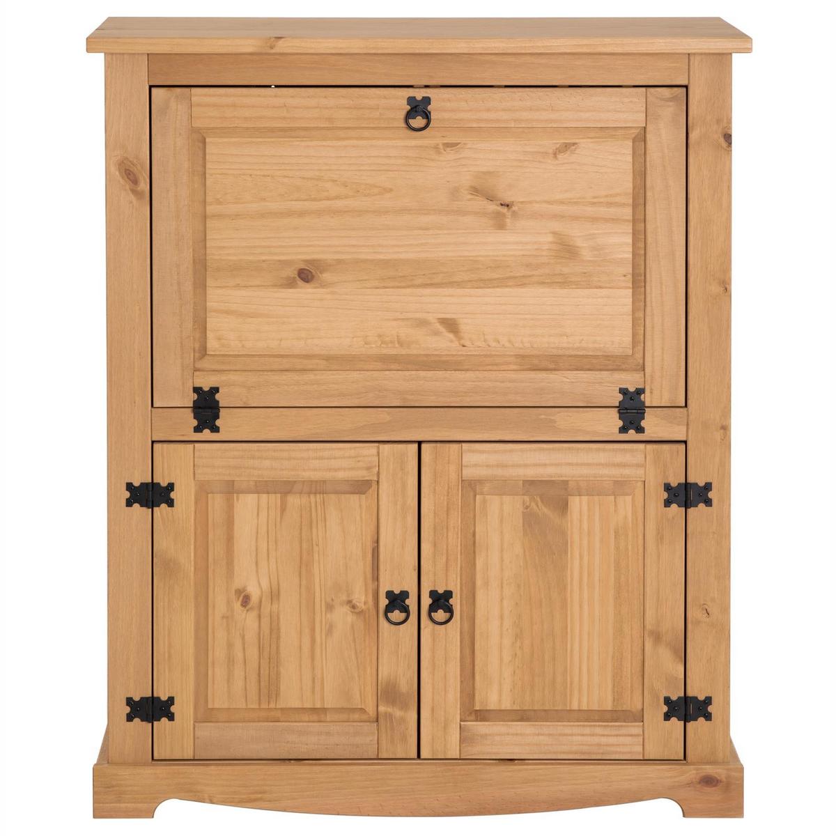 MEXICO MÖBEL WEINSCHRANK TEQUILA braun - Braun, Holz (98/121/40cm) - IDIMEX