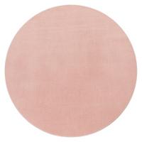 FLACHWEBETEPPICH Rosa Ø 160 cm - Rosa, Kunststoff (160/160cm) - TT Home