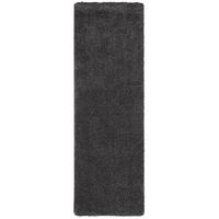 LUXUS HOCHFLOR LANGFLOR LÄUFER TEPPICH MILANO - Anthrazit, Textil (100/100cm) - Snapstyle