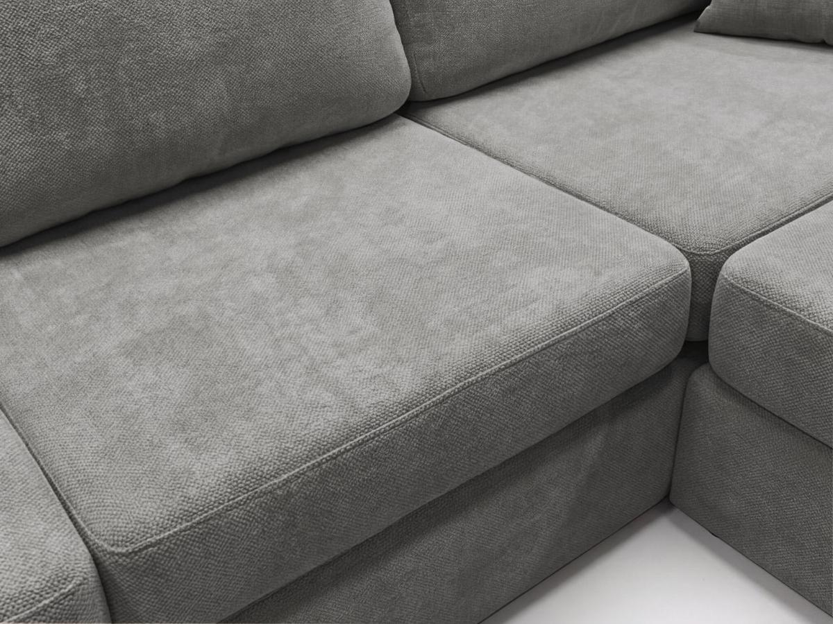ECKSOFA Nesto Grau Rechts - Grau, Holz/Textil (165/260cm) - Graingold