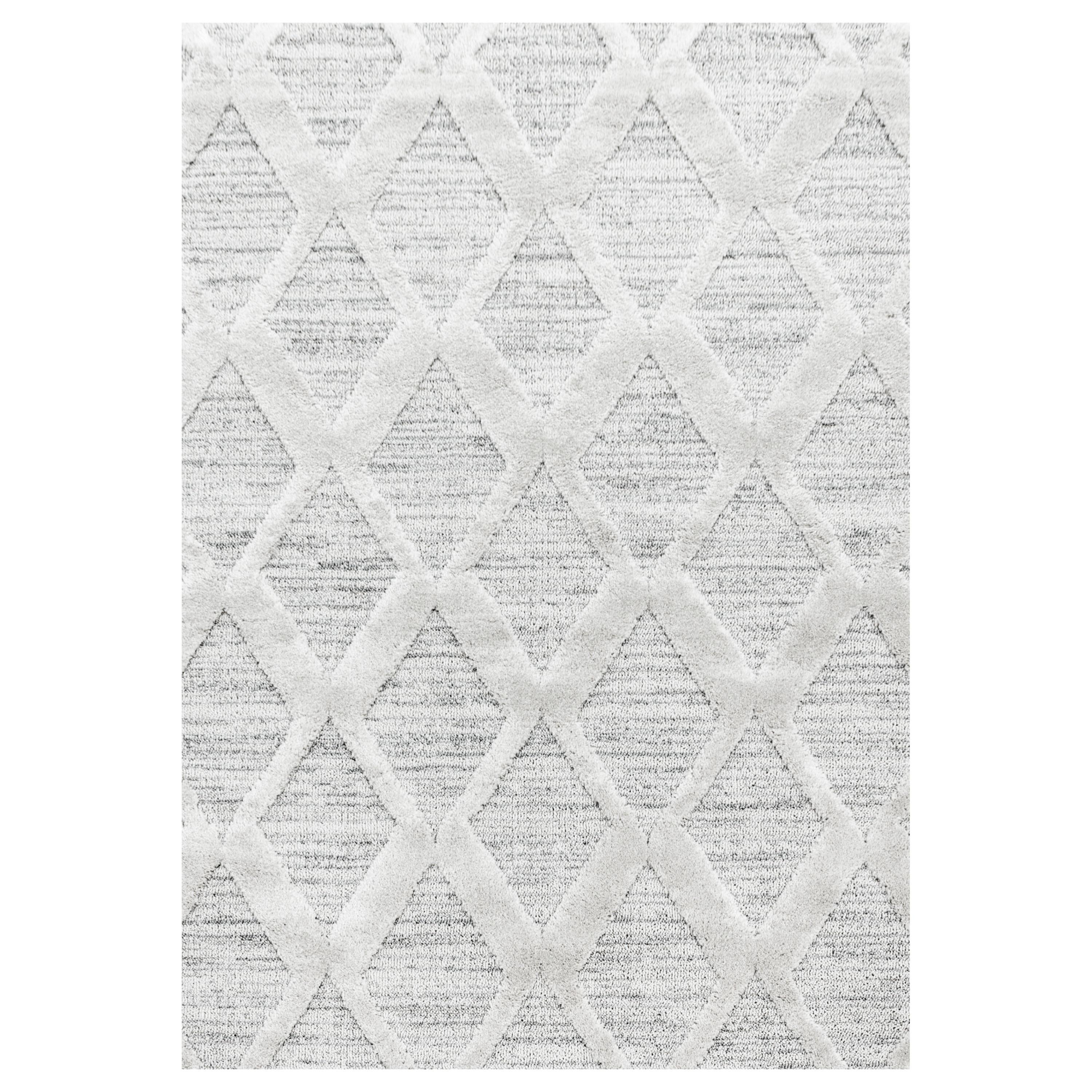 HOCHFLORTEPPICH EISACK, im Boho-Stil, Grau, 80 x 150 cm - Grau, Textil (150/80cm) - KADIMA DESIGN