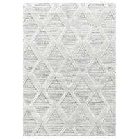 HOCHFLORTEPPICH EISACK, im Boho-Stil, Grau, 80 x 150 cm - Grau, Textil (150/80cm) - KADIMA DESIGN