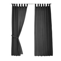 VORHANG 2ER SET POTSDAM HxB 225x140 cm Schwarz - Schwarz, Textil (140/225cm) - Gardinenbox