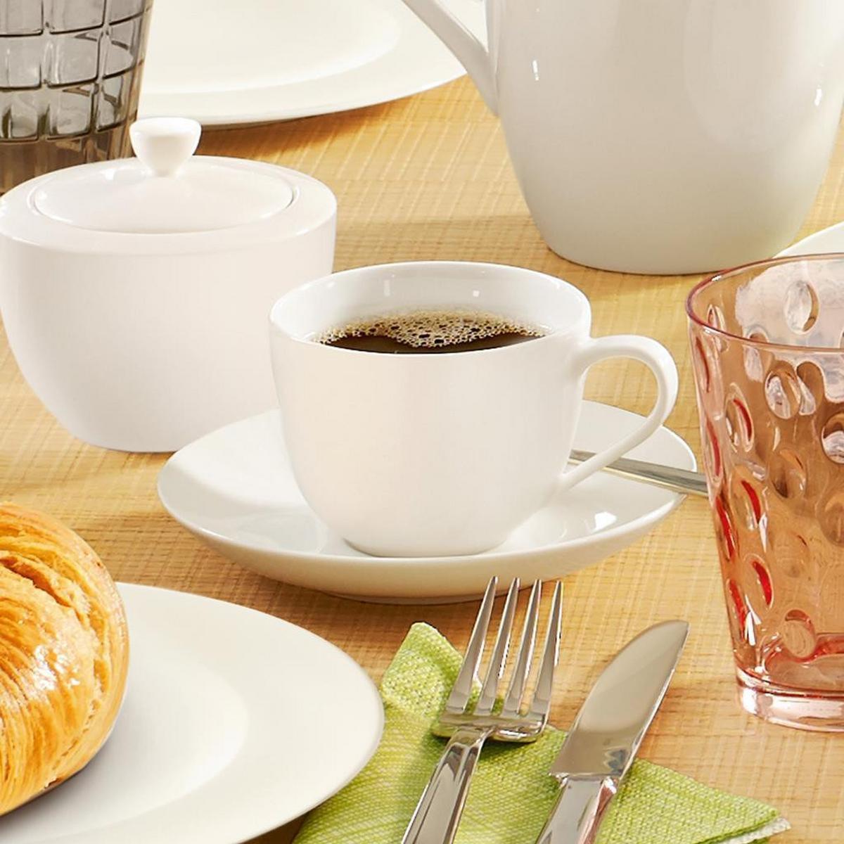 KAFFEETASSEN For Me weiß 160 ml 6er Set - Weiß, Keramik (0.16L) - Villeroy & Boch