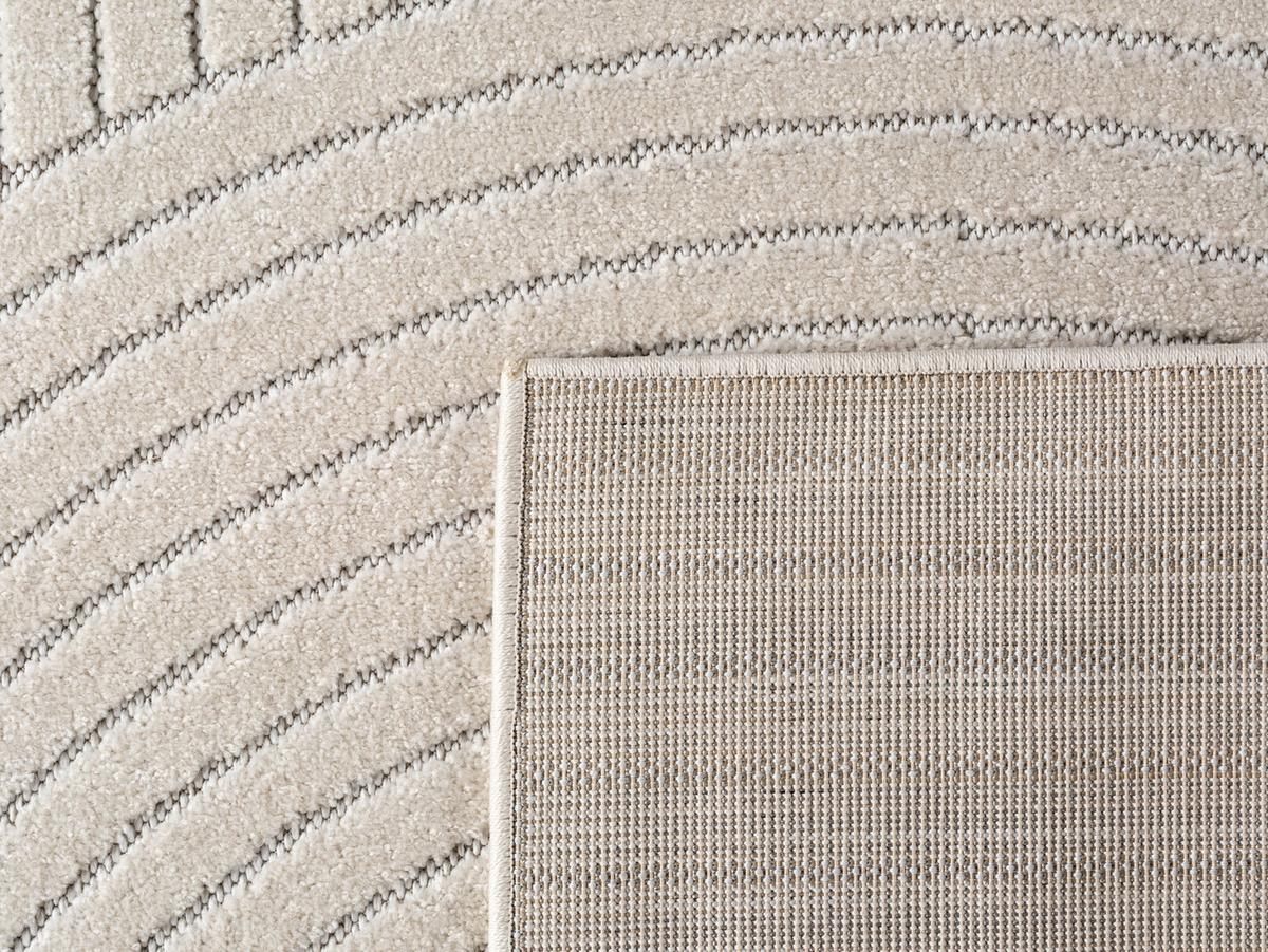 TEPPICH Outdoor ENGADIN in Creme, im Skandi-Stil mit 3D-Design, 120 x 170 cm - Beige, Textil (170/120cm) - KADIMA DESIGN