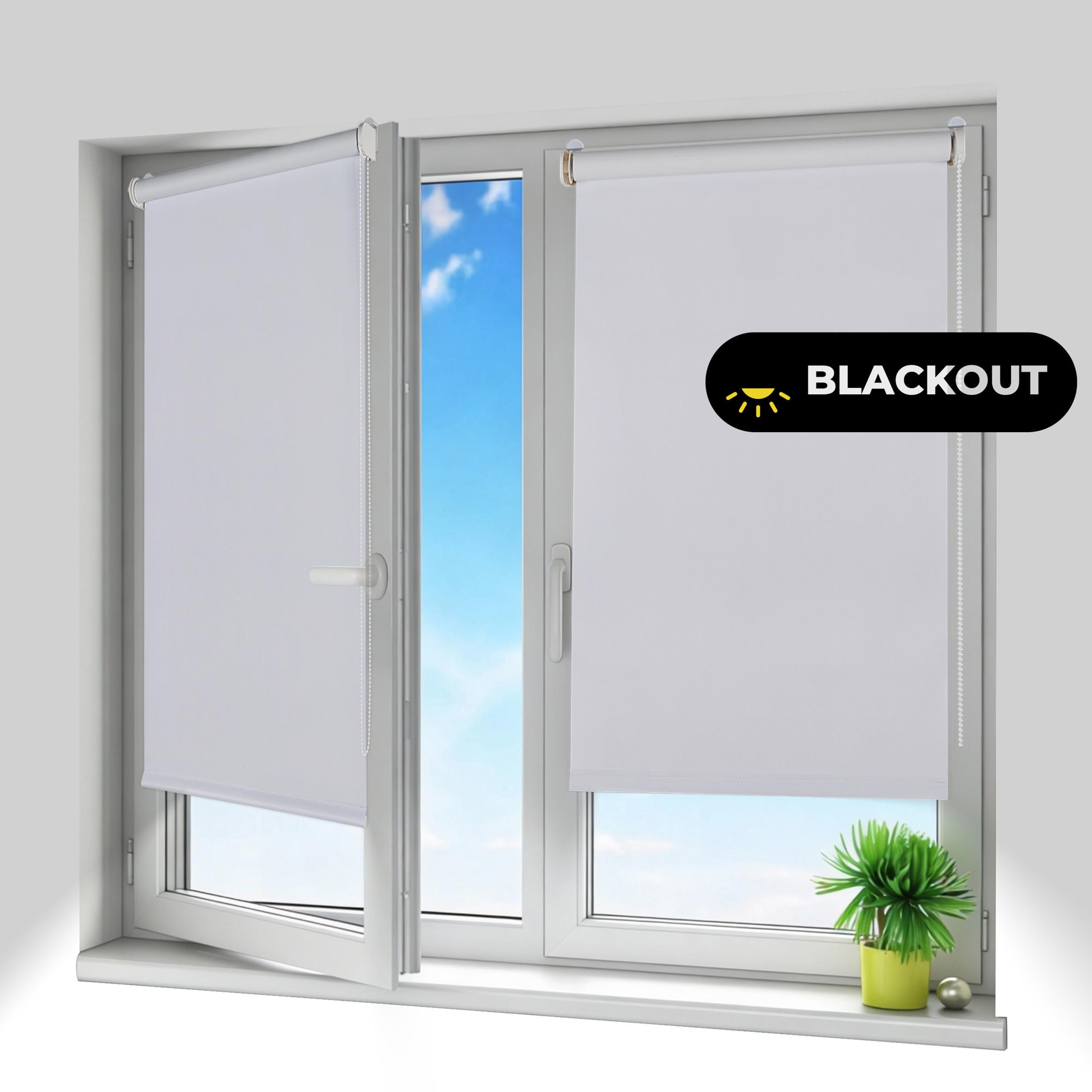 VERDUNKELUNGSROLLO Moon Easyfix Weiß 60x180 - Weiß, Kunststoff (60/180/1cm) - STORESDECO