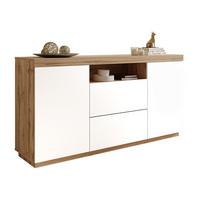 KOMMODE YOSHI 164/42/85 cm Wotan Eiche / Weiß - Naturfarben, Holzwerkstoff (164/85/42cm) - Lookway