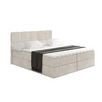 BOXBETT mit Matratze H3 und Lattenrost - LIRO - 160x200 - Beige Casablanca - Beige, Holzwerkstoff/Kunststoff (160/200cm) - ALTDECOR