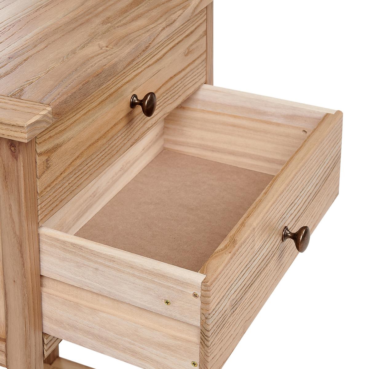 KONSOLENTISCH Sassafrasholz Braun Salton - Braun, Holz (53/74/31cm) - Beliani