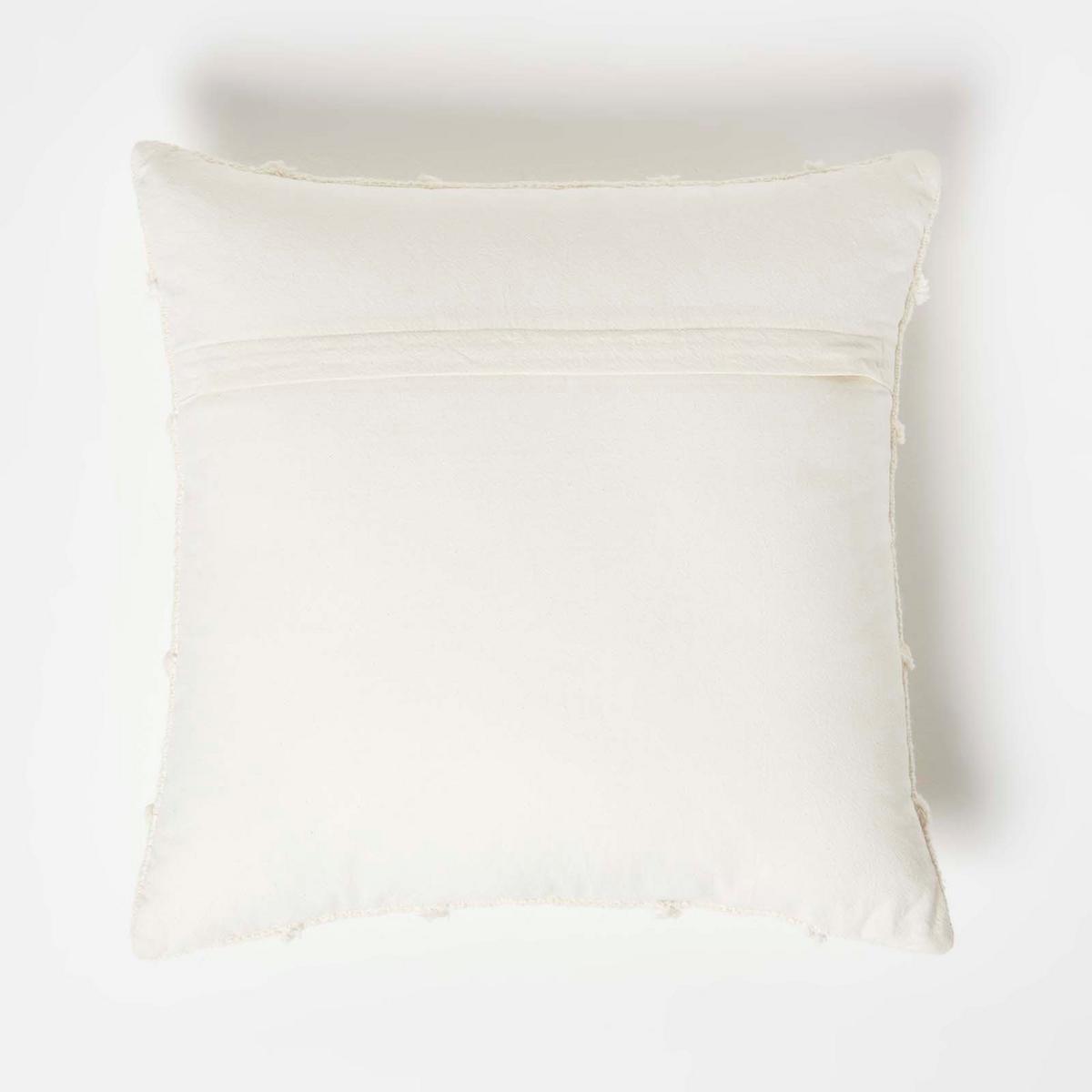DEKOKISSEN Tufted creme 45/45 cm geometrisch - Creme, Textil (45/45cm) - Homescapes
