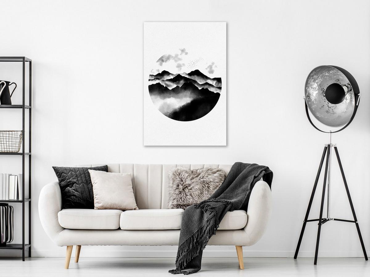 KUNSTDRUCK Schwarz-Weiß 40/60 cm - Schwarz, Textil (40/60cm) - KUNSTLOFT