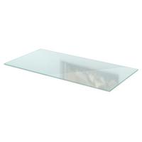 GLASBODENPLATTE für Kaminofen 120x60 cm – Milchglas Optik - Transparent, Glas (120/70/0.4cm) - TULUP