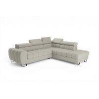 ECKSOFA Bastien Max Mit Schlaffunktion - Beige, Holzwerkstoff/Textil (260/225cm) - Fun Möbel