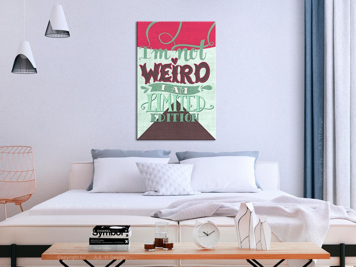 KUNSTDRUCK Grün 40/60 cm - Braun/Grün, Textil (40/60cm) - KUNSTLOFT