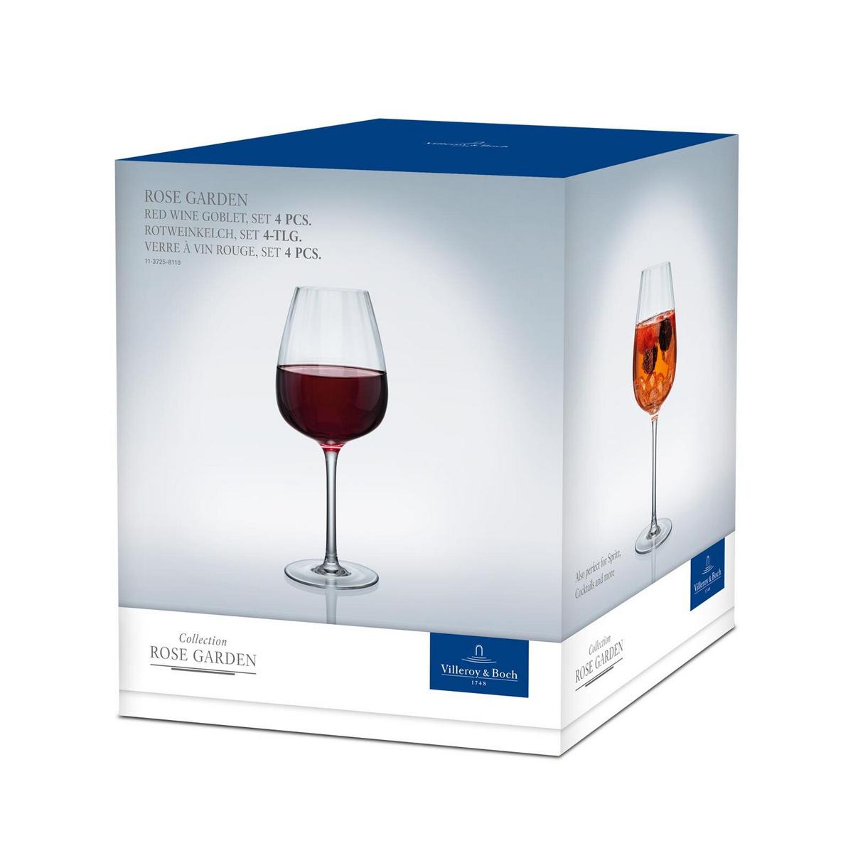 ROTWEINKELCH Rose Garden transparent 200 ml 4er Set - Transparent, Glas (0.2L) - Villeroy & Boch
