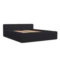 POLSTERBETT Casto mit Stauraum 180/200 cm Anthrazit im Poso Stoff - Anthrazit/Schwarz, Holz/Holzwerkstoff (180/200cm) - AltaBeds