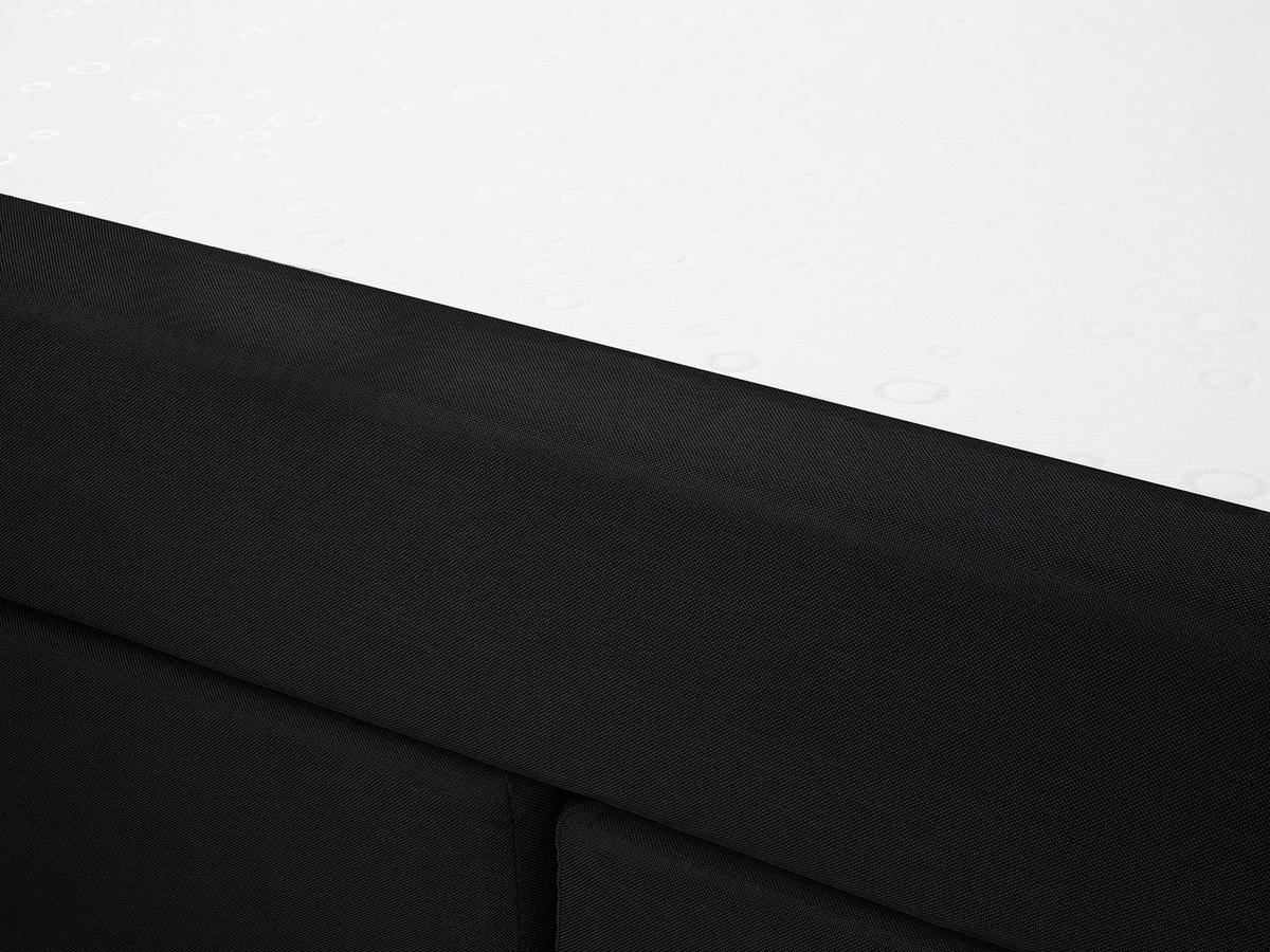 BOXSPRINGBETT 180/200cm Schwarz Admiral - Schwarz, Textil (180/200cm) - Beliani