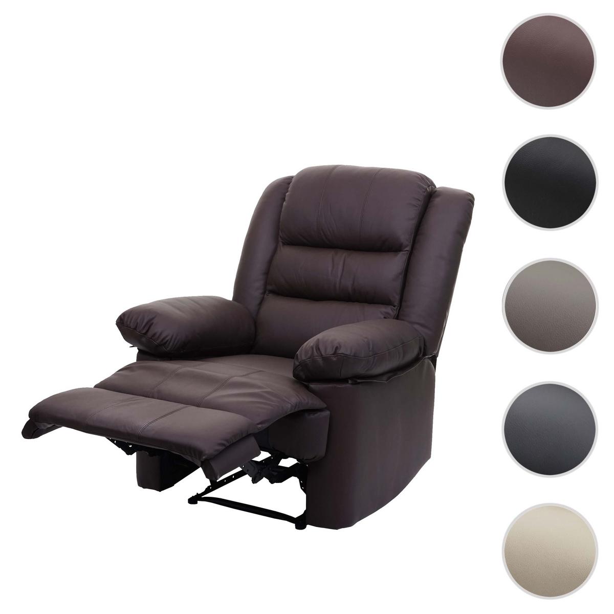 RELAXSESSEL Braun - Braun, Leder (87/101/150cm) - MCW