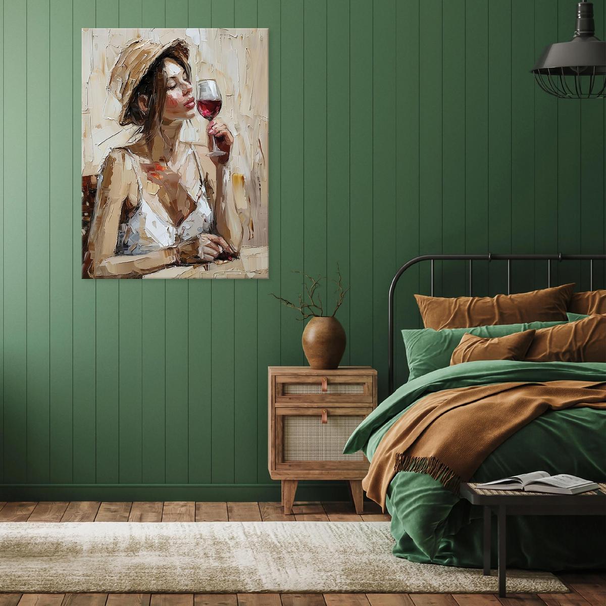 BILDER auf Leinwand Frau Abstrakt Modern 120x80 - Multicolor, Holzwerkstoff (80/120cm) - Wallarena