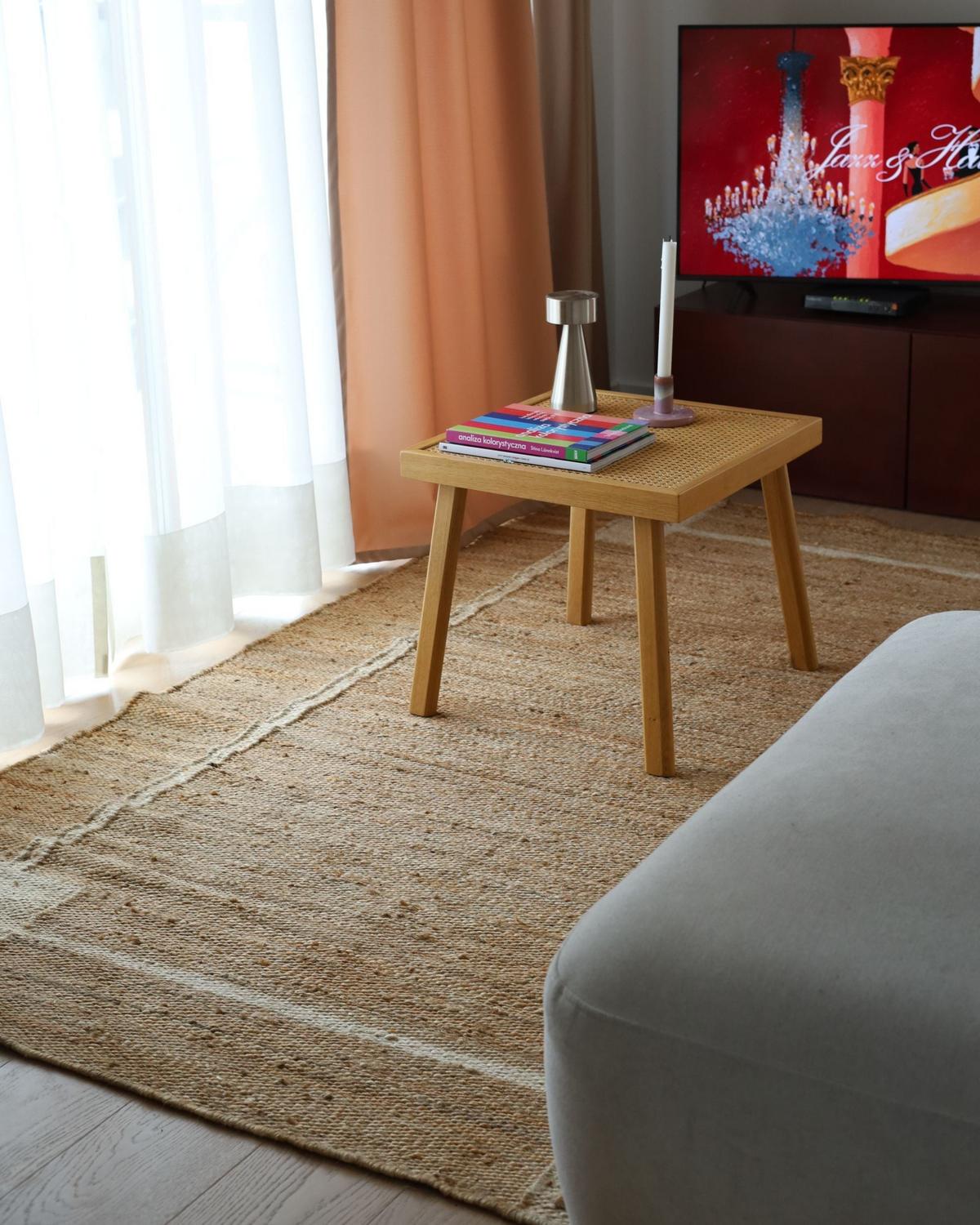 TEPPICH Hellbeige 160/230 cm Jute Gondia - Beige, Textil (160/230cm) - Beliani