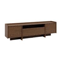 TV-MÖBEL Japandi Dunkles Holz - Braun, Holzwerkstoff (197/57/38cm) - Petits-meubles
