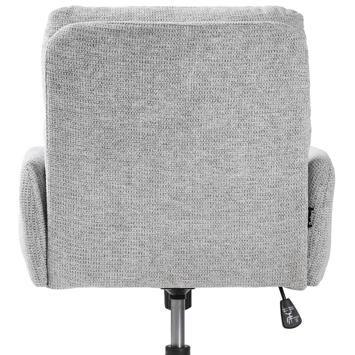 BÜROSTUHL Hellgrau Constantia - Hellgrau, Textil (58/86/58cm) - Beliani