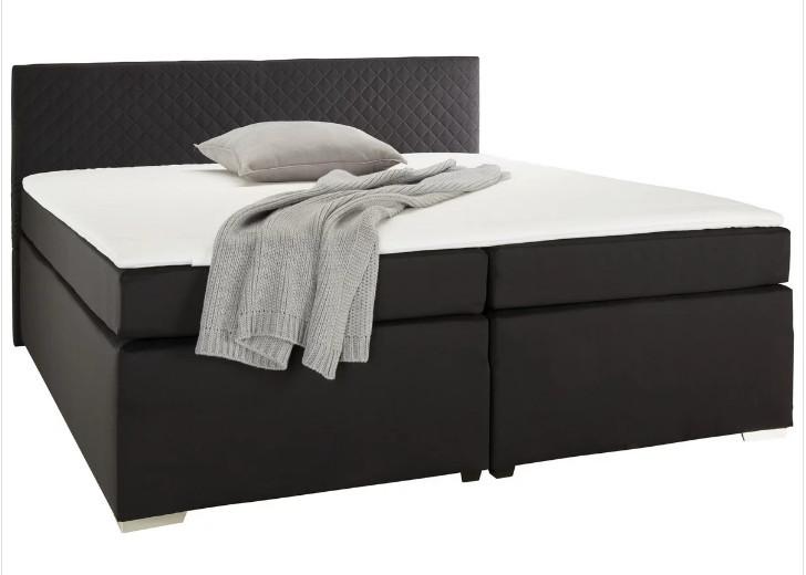 Boxspringbett Mali New in Schwarz ca. 180x200cm