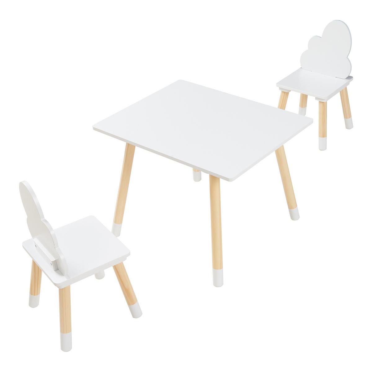 KINDERSITZGRUPPE Hovle - Weiß, Holz/Holzwerkstoff (60/44/48cm) - [en.casa]