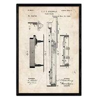POSTER Klavier 3 Patent A3 Rahmenlos - Klar, Papier (29.7/5/42cm) - Nacnic