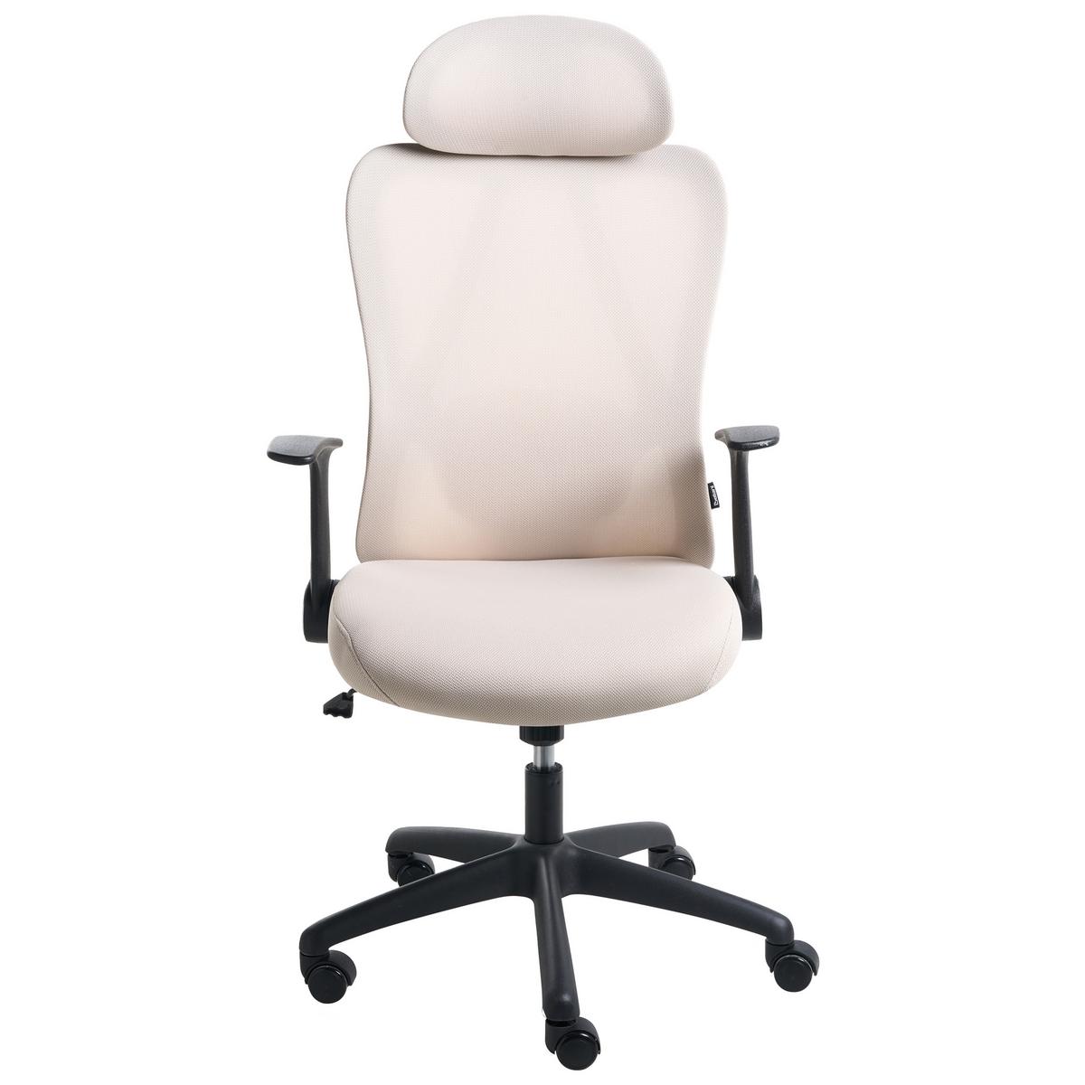 BÜROSTUHL Stoff Beige Zyven - Beige, Textil (60/119/60cm) - Beliani