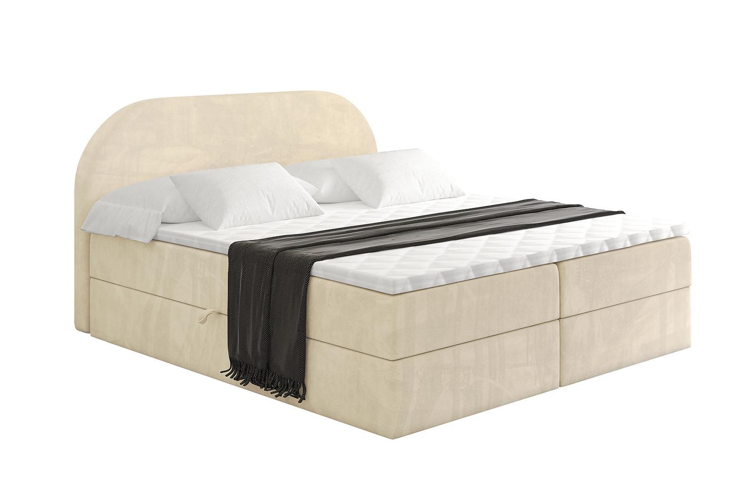 BOXBETT mit Matratze H3 und Lattenrost - NOX - 120x200 - Beige Monolith - Beige, Holzwerkstoff/Kunststoff (120/200cm) - ALTDECOR