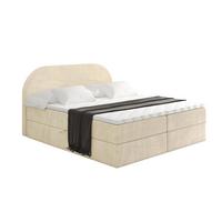 BOXBETT mit Matratze H3 und Lattenrost - NOX - 120x200 - Beige Monolith - Beige, Holzwerkstoff/Kunststoff (120/200cm) - ALTDECOR
