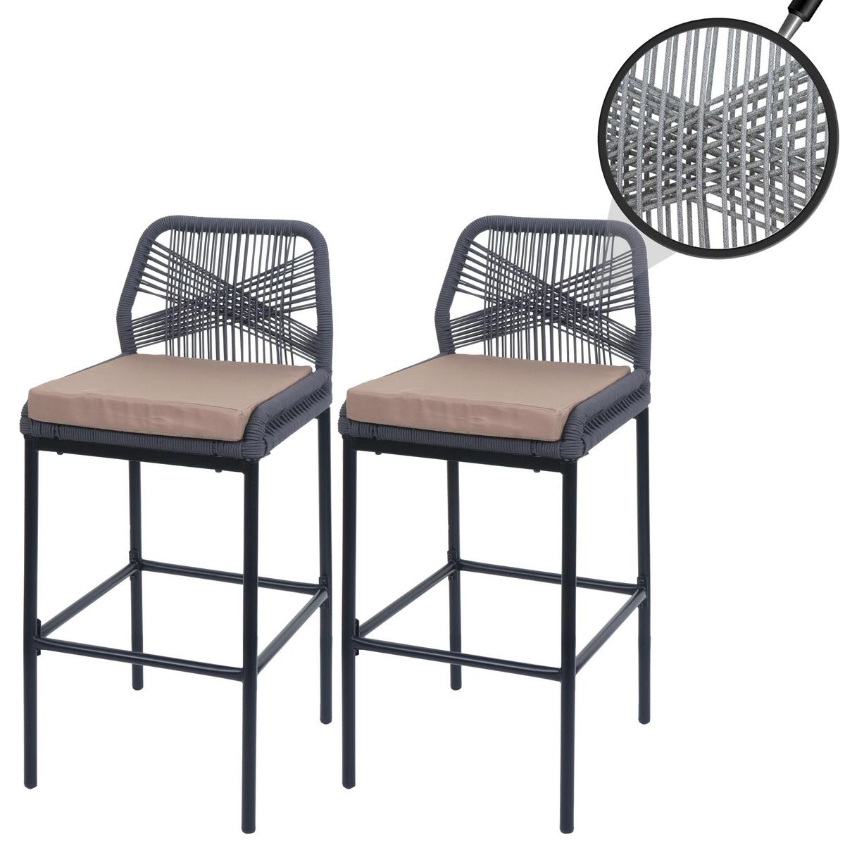 BARHOCKER Anthrazit, Taupe - Taupe/Anthrazit, Metall (45/101/52cm) - MCW
