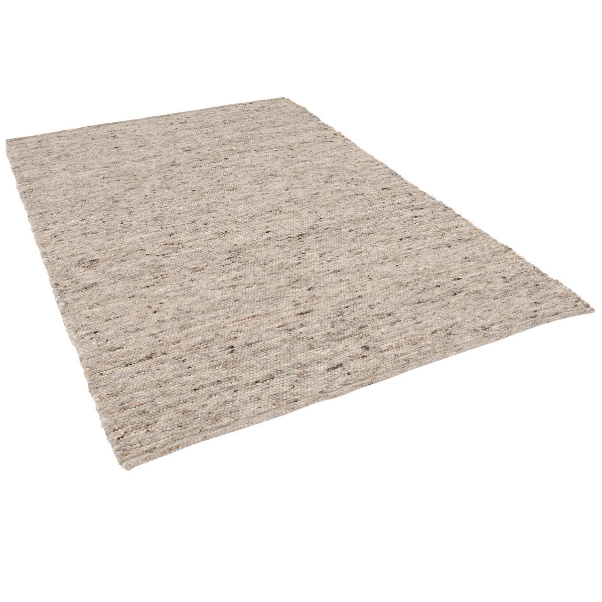 NATUR TEPPICH WOLLE ALASKA MELIERT - Braun, Textil (70/240cm) - Pergamon