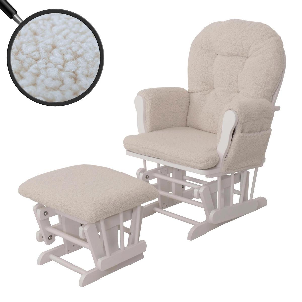 RELAXSESSEL Cremeweiß, Weiß - Weiß, Textil (74/105/72cm) - MCW