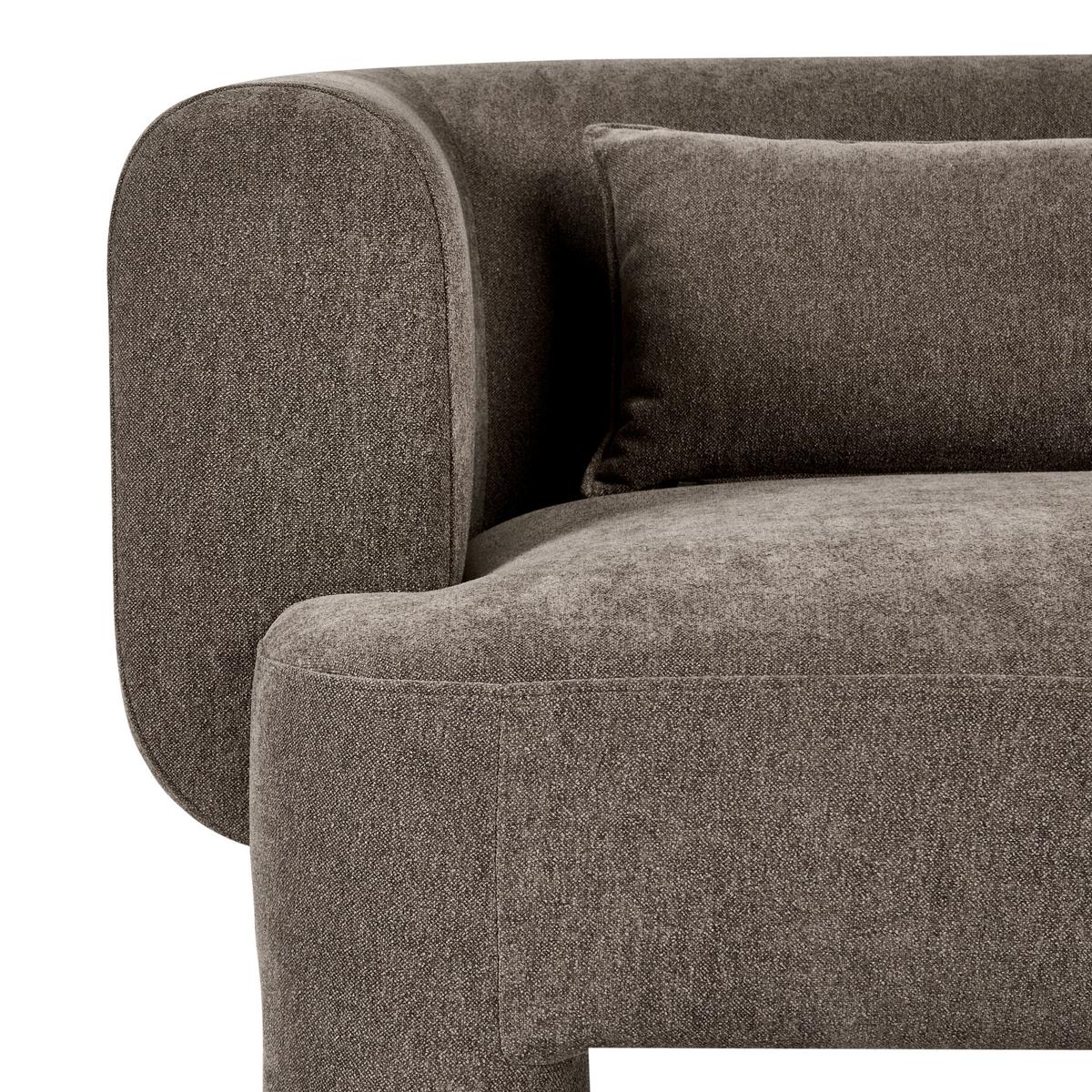 2-SITZER-SOFA Stoff Braun Hogbo - Braun, Textil (145/73/93cm) - Beliani