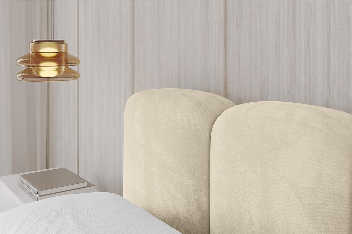 POLSTERBETT mit Bettkasten und Lattenrost, Bett mit Matratze H3/H4 - KALA-v1 180x200 Beige - Beige, Holzwerkstoff/Textil (180/200cm) - ALTDECOR