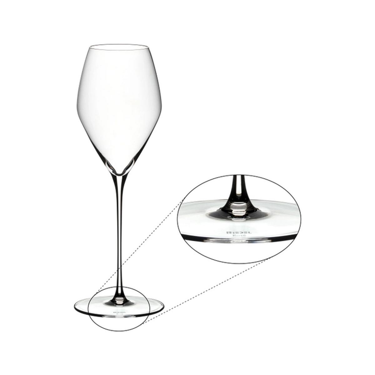 ROSÉ WEINGLÄSER Veloce transparent 347 ml 2er Set - Transparent, Glas (0.347L) - Riedel