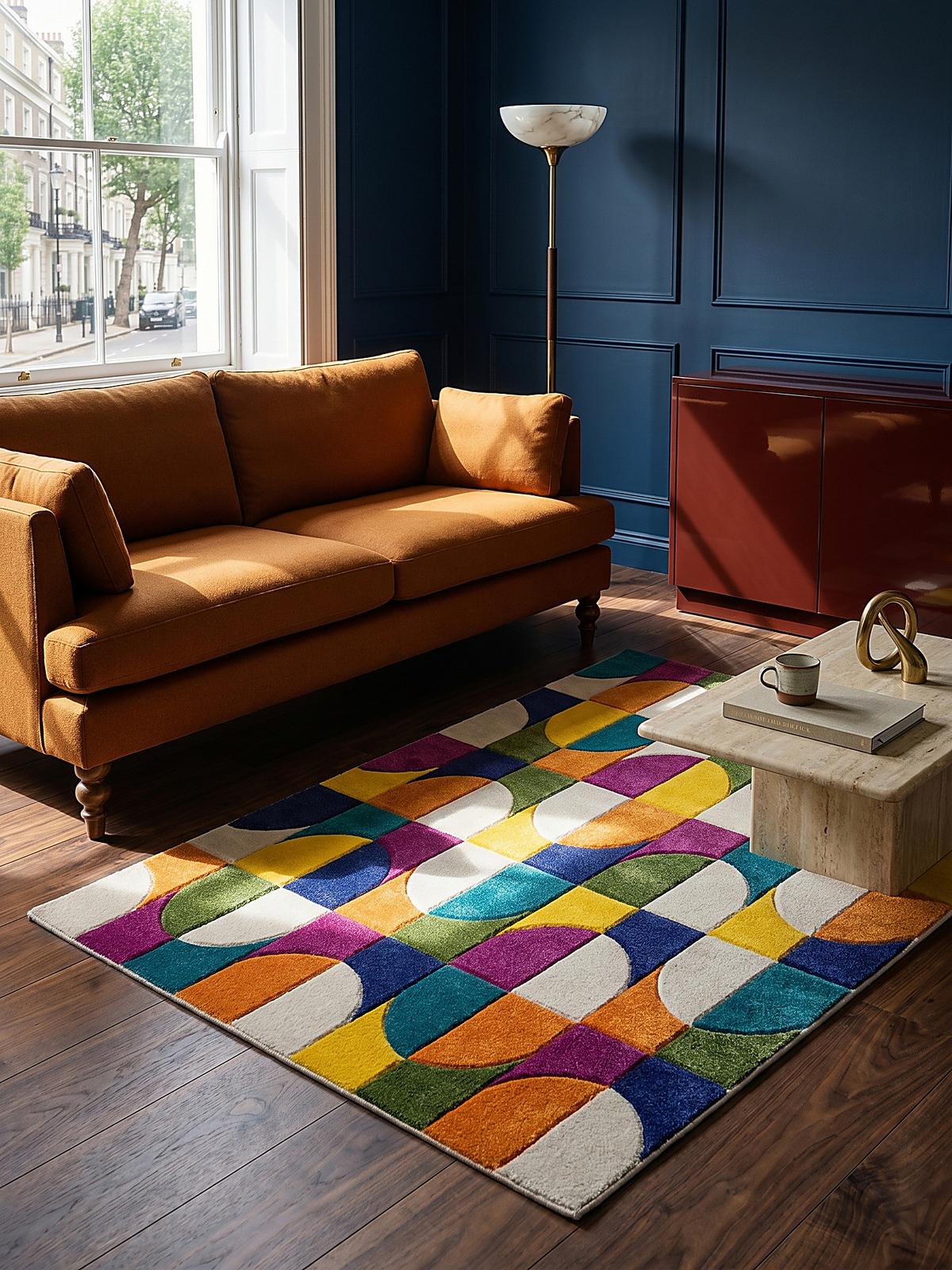 TEPPICH QUAGGY, geometrisch, Bunt, 80 x 150 cm - Multicolor, Textil (150/80cm) - KADIMA DESIGN