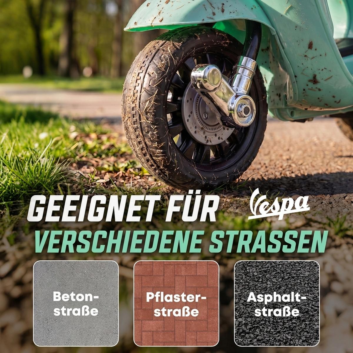 KINDERMOTORRAD Kunststoff Stahl Grün - Grün, Kunststoff (66.5/38/52cm) - AIYAPLAY