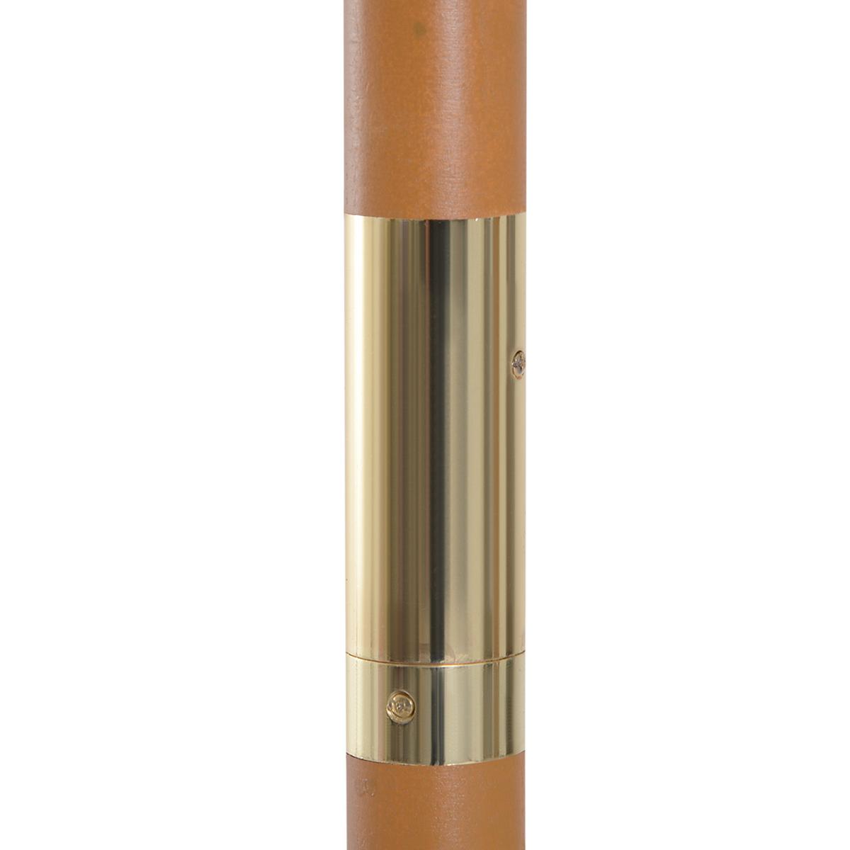 SONNENSCHIRM, Bambus, Tannenholz, Polyester, Weiß - Weiß, Holz (250/250cm) - Outsunny